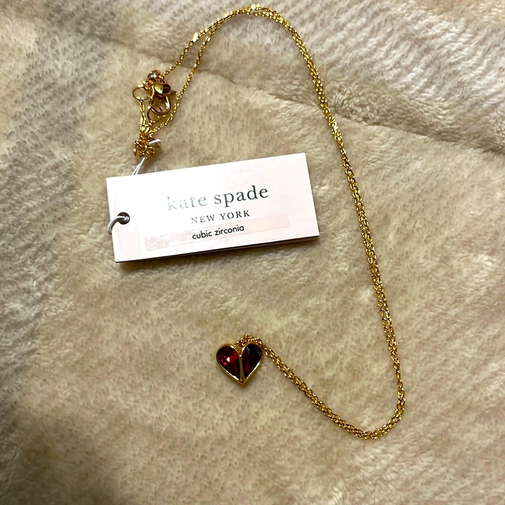 Kate Spade 18 inch necklace with heart pendent